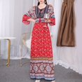 thumbnail image 1 of MYG Robe Longue Bohème d'Été Large Robe Maxi Swing Voyage Thaïlande Robe de Plage, 1 of 7