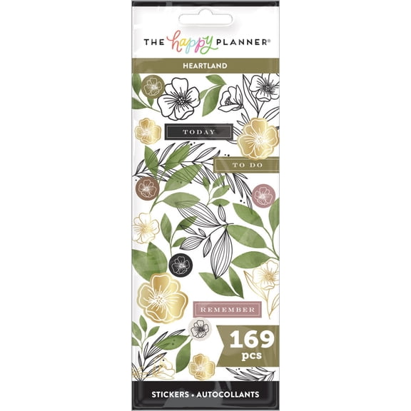 Happy Planner Sticker Sheets 8/Pkg-Heartland 169 Pieces