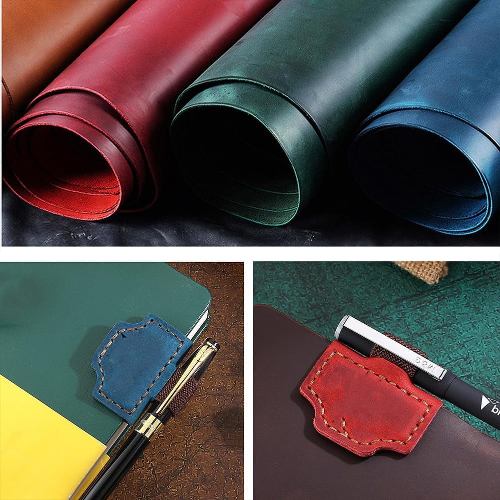 Bygonemark, Bygone Mark Bookmark with Pen Holder, 2025 New Personalized Magnetic Leather Pen Holder Bookmark,Custom Leather Magnetic Bookmarks Pen Holder