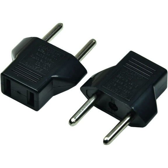 Simyoung 2x US USA to European Euro EU Travel Charger Adapter Plug Outlet Converter