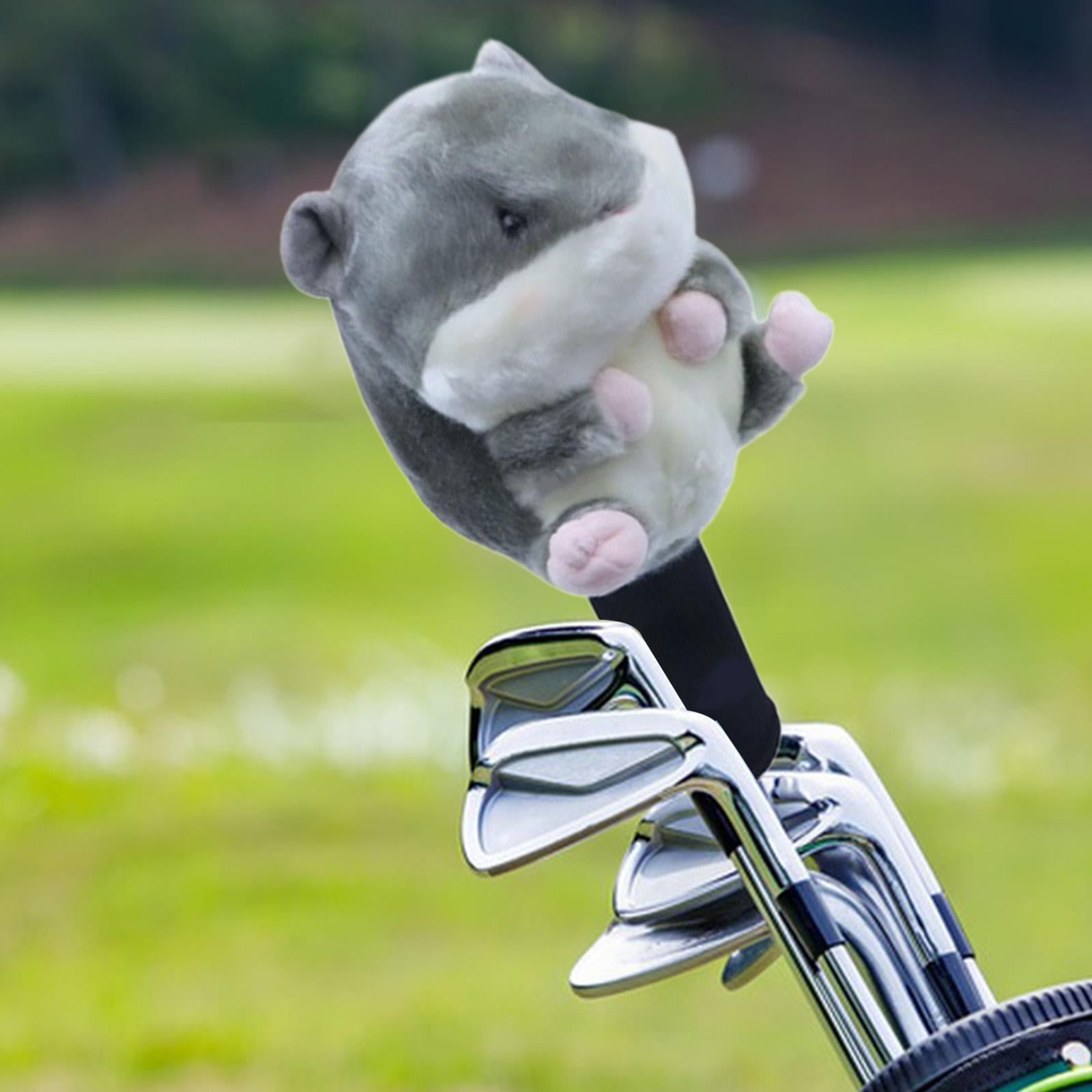 funtasica Golf Club Head Cover Animal Golf Club Headcover Adorable Funny Golf Head Cover Anti Scratch Protection Sleeve for Golfer Present Suitable for Tr Driver Hamster