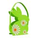 thumbnail image 3 of Cesta de Pascua para niños, cesta vacía para huevos, cubo de almacenamiento de juguetes con conejo de fieltro suave Verde, 3 of 9
