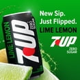 thumbnail image 5 of 7UP Caffeine Free Zero Sugar Lime Lemon Soda Pop, 7.5 fl oz, 10 Pack Cans, 5 of 15