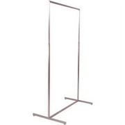 Econoco - BQBBADJ Adjustable Ballet Bar Garment Rack in Satin Nickel Finish