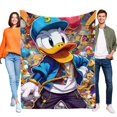 thumbnail image 1 of Pato Donald Marinero anti-pilling, suave, ligera, esponjosa y acogedora de lujo para hogar y cocina – Perfecta para niños y adultos,150X200cm, 1 of 6