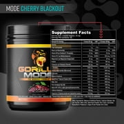 Gorilla Mode Pre-Workout, Cherry Blackout, 812 g