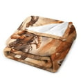 thumbnail image 3 of Vintage Western Cowboy Flannel Throw Blanket for Gifts for Women Men Girls Boys All Seasons, 3 of 7