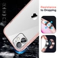 thumbnail image 3 of JETech 3 in 1 Case for iPhone 12 Mini 5.4-Inch, with 2-Pack Screen Protector and 2-Pack Camera Lens Protector, Full Coverage Tempered Glass Film, Shockproof Bumper Phone Cover (Rose Gold), 3 of 7