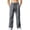 Dark Gray, variant on Turilly Sweatpants Plus Size Men's Relaxed Fit Cargo Pants Front Patch Pockets Drawstring Elastic Waist Casual Trousers