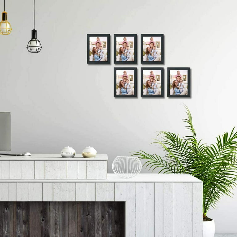 Classic Photo Frame Wall Hanging Set Of Six