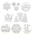 thumbnail image 4 of 9pcs Cutting Die Xmas Pattern Design Cutting Dies DIY Carbon Steel Molds, 4 of 9