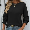 thumbnail image 5 of Perfectbot Womens Long Sleeves Blouse Ribbed Knit Crewneck Tops Fall Trendy Winter Warm Shirts, 5 of 7