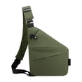 thumbnail image 2 of Bolso bandolera para hombre Yinane Bolso de pecho con múltiples Bolsillos Mochila Verde izquierda, 2 of 8