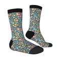 thumbnail image 3 of Uemuo Foxes and Birds in Forest Pattern Women's Crew Socks, Soft Durable Breathable Moisture-Wicking with Odor Control Cotton socks, 3 of 9