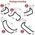 thumbnail image 6 of Pegboard Hooks,ENJOYWOOD 10PCS Heavy Duty Pegboard Utility Hooks for Power Tools, Drill, Hammer, Cord,Pegboard Accessories Fit for 1/4" Peg Board, 6 of 6