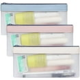 thumbnail image 1 of Juego de estuches para lápices, estuches transparentes para lápices, estuche para bolígrafos con cremallera de TPU, estuche para almacenamiento de lápices, estuche de maquillaje para mujer, 3 piezas Namotu CZBG-XM149, 1 of 7