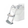thumbnail image 1 of Potty training seat con step stool ladder para toddlers: anti - slip, safe pads, y adjustable height legs (gray/green), 1 of 7