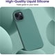thumbnail image 3 of Designed for iPhone 13 Phone Case, Silicone Shockproof Slim Thin Phone Case for iPhone 13 6.1 inch Midnight Green, 3 of 4