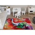 thumbnail image 3 of Front Door Rug, Animal Rug, Non Slip Rug, Area Rug, Classic Rug, Abstract Elephant Rugs, Animal Rugs, Salon Rug, Colorful Rug, Popular Rugs, 5.9'x9.2' - 180x280 cm, 3 of 8