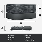 Logitech ERGO K860 Split Bluetooth Ergonomic Keyboard, Black
