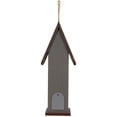 thumbnail image 6 of Northlight Wooden Birdhouse with Metal Bird Wall Decoration - 14.5" - Antique White, 6 of 6