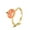 Yellow Gold, variant on Women Copper Pumpkin Ring Adjustable Rotatable Design Fashion Jewelry For Daily Wear Cute Accessories Elegance