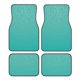 thumbnail image 1 of Balery Turquoise Glitter Juego de 4 Alfombrillas para Auto, Revestimientos de Caucho Resistente, Diseño Antideslizante, 1 of 7