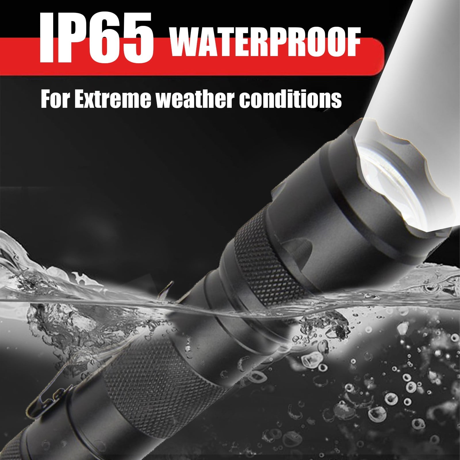Yunuuuoa 5 Packs Rechargeable Flashlight 1200 Lumens High Power LED Light 5 Modes Adjustable Waterproof Long Range Outdoor Camping Hiking Emergency Flashlight with Type C Charging