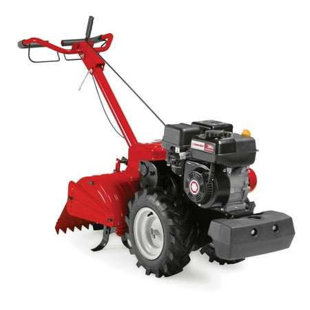 Restored Troy-Bilt Mustang Dual-Direction Rear Tine Tiller | 208cc Engine | 18" Tilling Width | Forward & Counter Rotating Tilling Options (Refurbished)