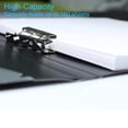 thumbnail image 6 of Punchless Clamp Binder Folder, Ringless Binder Holds with Pocket, Flexible Metal Clip and Poly Covers, Letter Size Pages, for Work, Classroom and Office, Red, 6 of 9