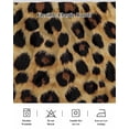 thumbnail image 5 of Leopard Print Wrap Around Bed Skirts for Queen Bed 18" Drop,Bed Skirt with Adjustable Elastic Belt Dust Ruffle Bed Valance for Bedroom Hotel Brown Yellow Retro Animal Fur Pattern Bed Frame Cover, 5 of 7