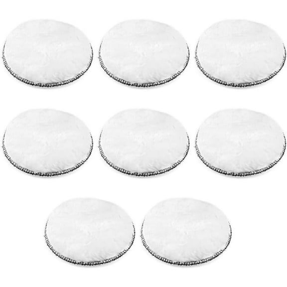 8 Pcs 5" Wool Polishing Pad Hook and Loop Buffing Wheel for Orbital Polisher Buffer - Home Improvement.
