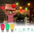 thumbnail image 3 of 15-Pack S14 LED String Light Bulbs, 2W E26 Base Shatterproof Waterproof Multicolor Christmas Lights for Indoor & Outdoor Holiday Decor, Halloween, Party, Home Decoration, 3 of 7