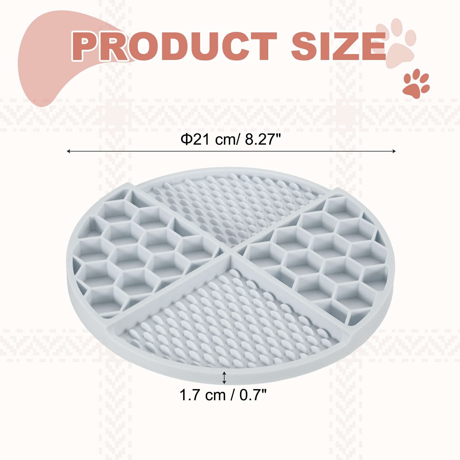 Uxcell Slow Feeder Dog Bowls, Puzzle Slow Eater Dog Food Bowl, (Blue & Diameter: 8.27"), Intended for Fast Eater Small / Medium Dogs / Helps Prevent Abdominal Gas Anti-Choking