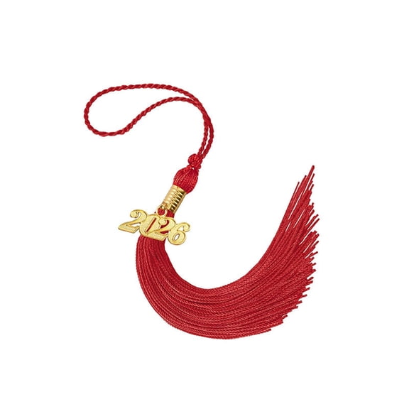 2026 Tassel Graduation, Red Graduation Tassel, Tassel Charms for Graduations Cap Decorations, Tassels Memorial Grad Cords Class of 2026 College High School Graduate Hat Ceremonies Accessories
