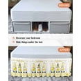 thumbnail image 7 of Funny Gnome Bed Skirt with Lemon Rustic Yellow Checked Bed Skirts California King Size 18 Inch Drop, Wrap Around Dust Ruffle&nbsp;Bedskirt with Adjustable Elastic Belt for Queen Size Beds, 7 of 7