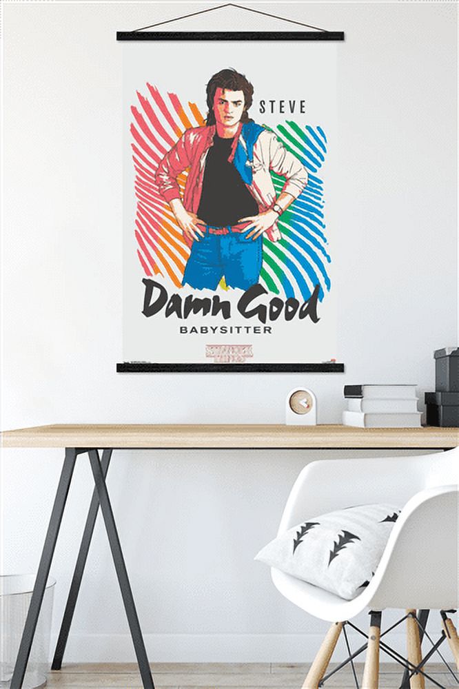 Netflix Stranger Things: Season 2 - Babysitter Wall Poster with Magnetic Frame, 22.375" x 34"