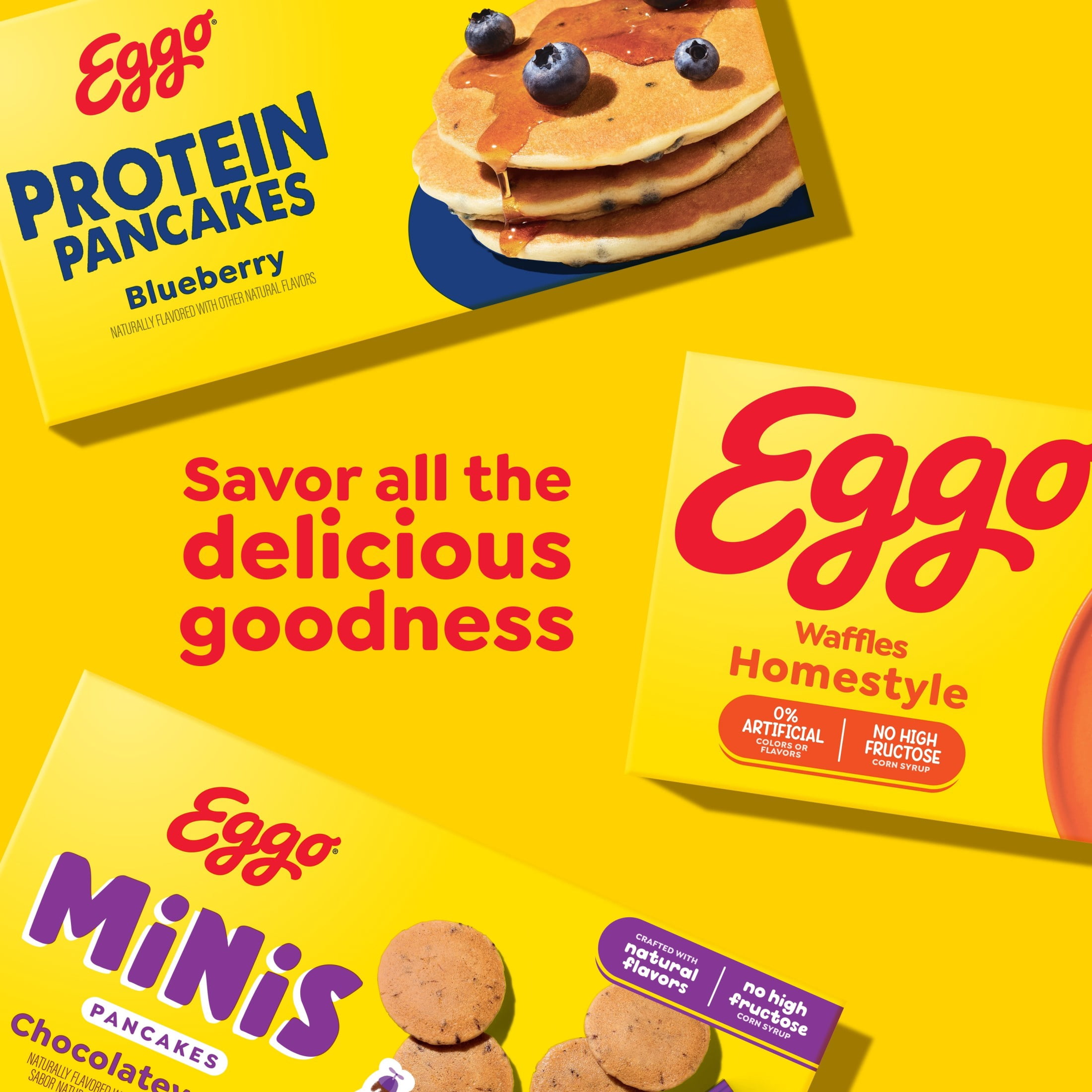 Eggo Thick and Fluffy Original Waffles, Breakfast Food, 23.2 oz, 12 Count (Frozen)
