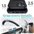 thumbnail image 6 of Phone Case for Apple iPhone 15 Pro Max (6.7") Invisible Stand Circle Ring Kickstand Clear Hybrid Shockproof [Compatible with MagSafe] Cover [Green], 6 of 8