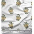 thumbnail image 1 of Soimoi Rayon Fabric Leaves & Floral Block Decor Fabric Printed Yard 56 Inch Wide, 1 of 3