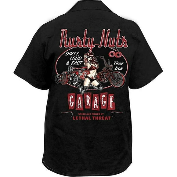 Lethal Threat Rusty Nuts Printed Workshirt