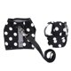 thumbnail image 2 of Mascota perro chaleco arnés con sombrero disfraz de mascota ropa negro blanco-xs Round Dot-M Sunnimix Arnés para chaleco para perros, 2 of 8