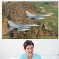 thumbnail image 1 of Wallhogs Dual F-16 Fighting Falcons Glossy Wall Mural, 1 of 2