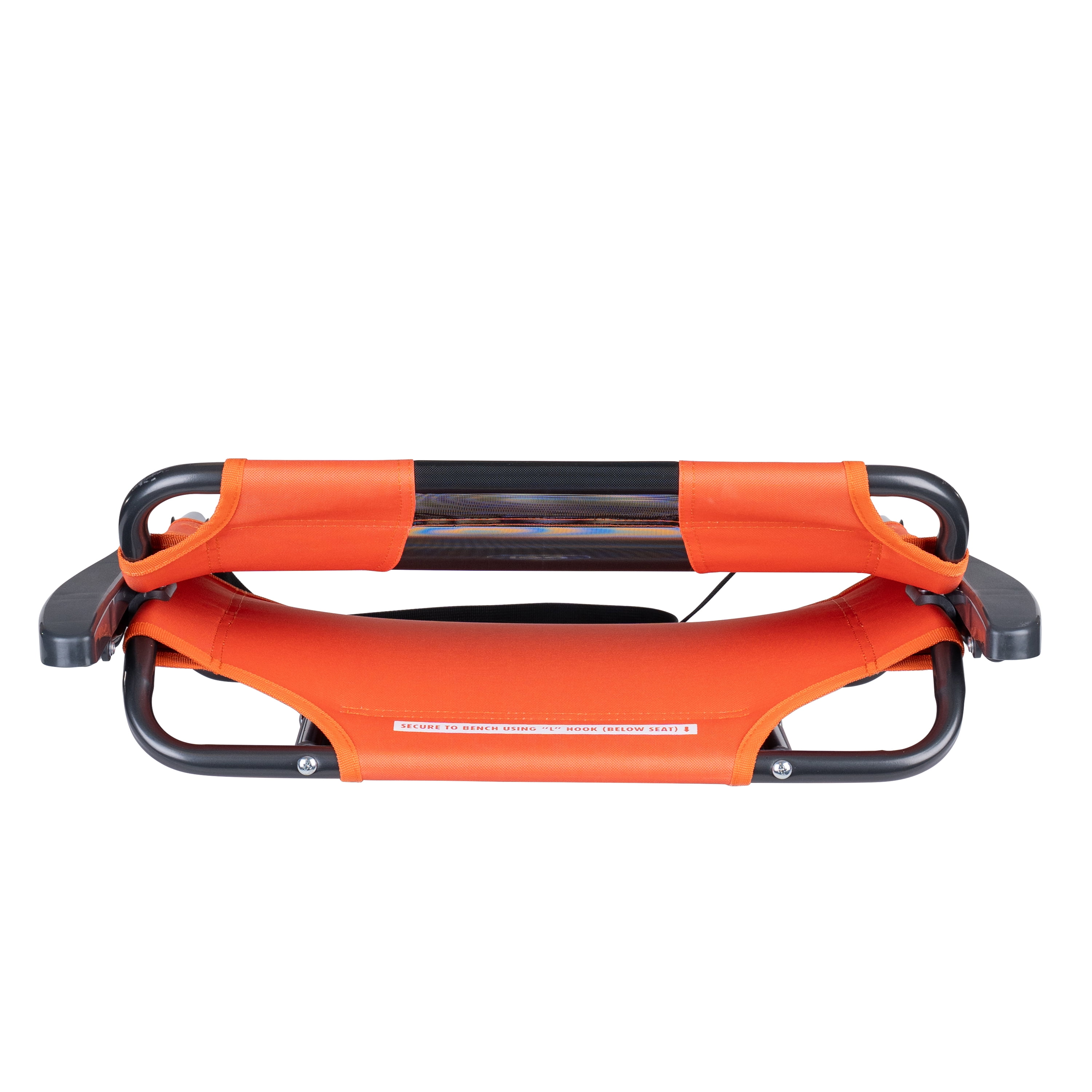 GCI Outdoor Big Comfort Stadium Seat with Armrests Orange Bleacher Chair for Back Support