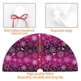 thumbnail image 4 of Sikiie Snowflakes And Christmas 30-48 inches {designName} Print Christmas Tree Skirt Snowman Xmas Tree Skirt with Edge Christmas Decorations for Holiday Party-36", 4 of 7