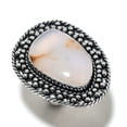 thumbnail image 2 of Natural Montana Agate Gemstone Handmade 925 Sterling Silver Ring Size 9, 2 of 2