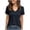 *Navy, variant on ClodeEU Women's Summer V Neck Short Sleeve Solid Color Shirt ,Casual Loose Tunic Blouse Black,Womens Plus XXL