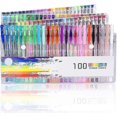 thumbnail image 1 of 100 Pieces Glitter Gel Pens Gel Pens Set Multicolor Gel Pens Set Great For Adults Coloring Books Drawing Coloring Books, 1 of 4