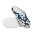 thumbnail image 3 of Lsque Flowers Pattern Womens Comfort Cotton on Scuff With Memory Foam and Anti-skid Sole Slipper-37/38, 3 of 7