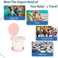 thumbnail image 3 of Travel Potty for Toddler, Portable and Foldable Toilet, Apply to Seat Emergency Toilet for Car, Camping, Outdoor, Indoor (grey, small), 3 of 10